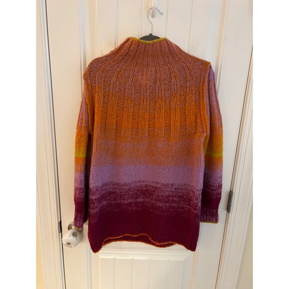 Anthropologie Pullover Perri Ombre Tunic Mock‎ Neck Sweater Womens Small - Picture 6 of 6